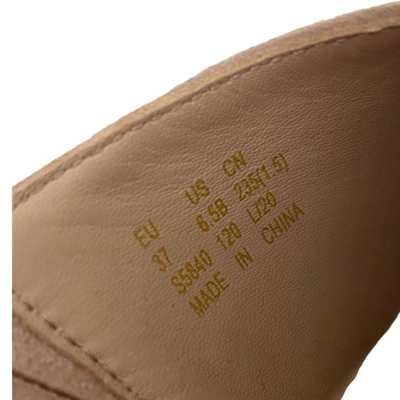 Stuart Weitzman Marabella Pink Suede Slip On Espadrille Wedges - Picture 7 of 8